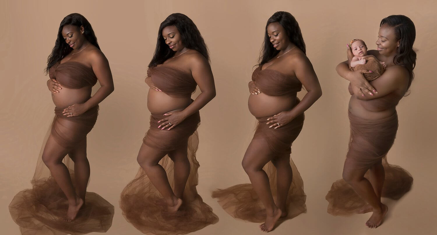 Pregnant progression nude